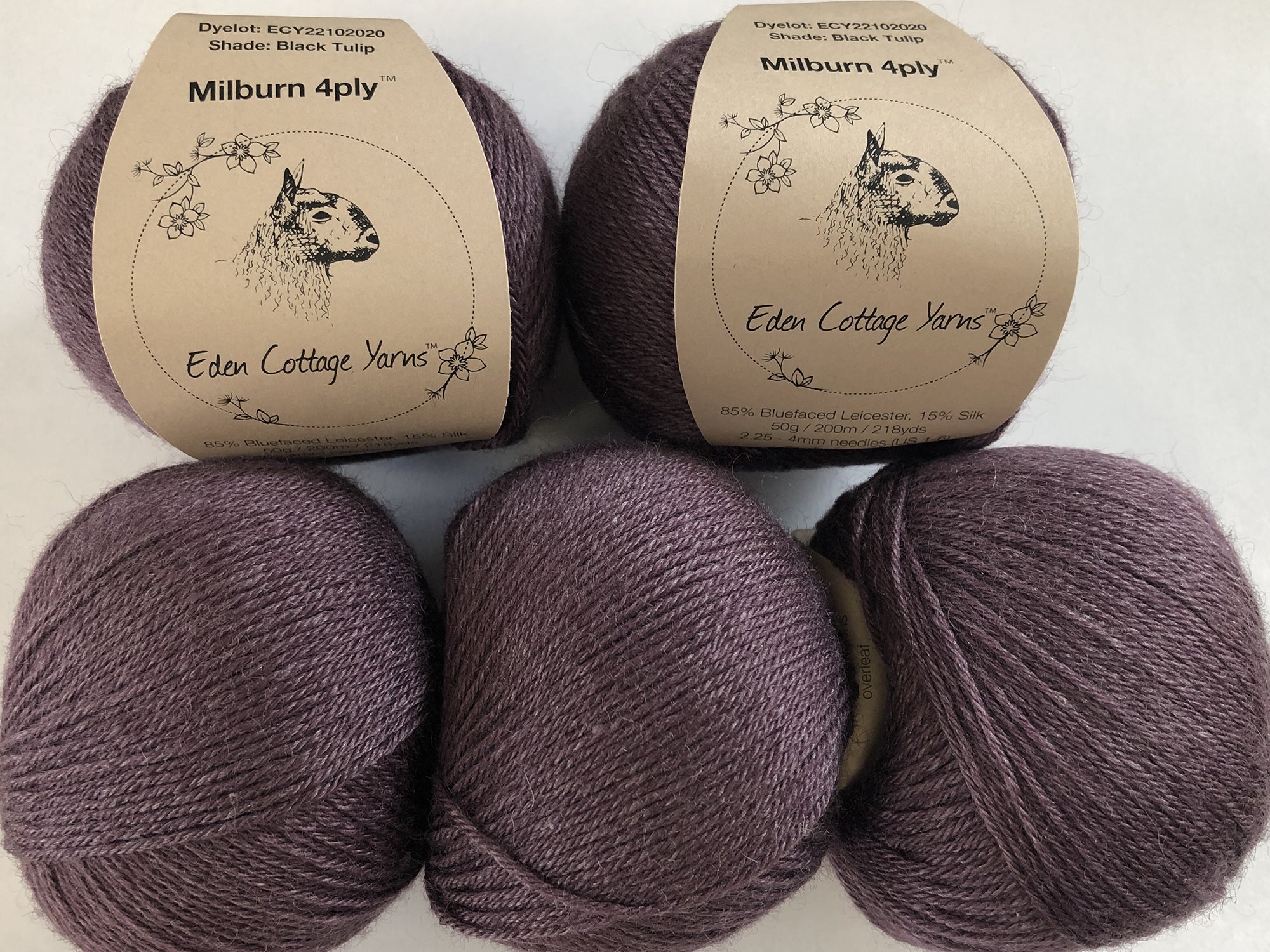 Milburn 4ply Yarn: Eden Cottage Yarns