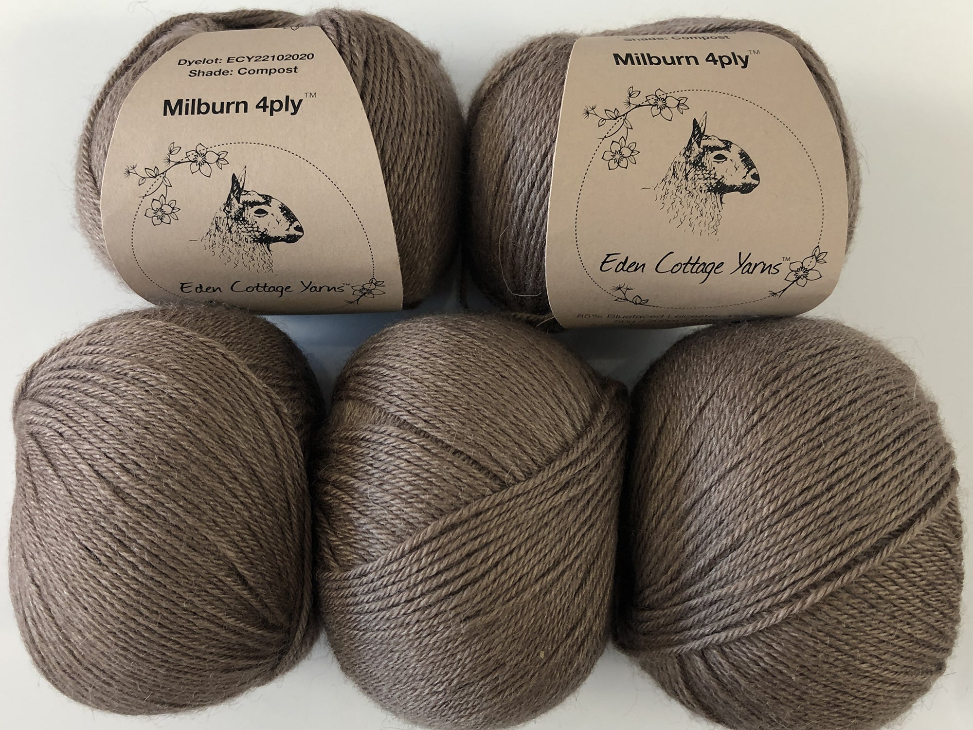 Milburn 4ply Yarn: Eden Cottage Yarns