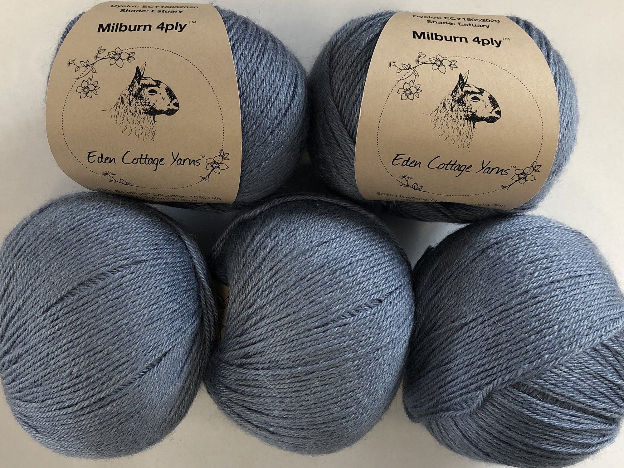 Milburn 4ply Yarn: Eden Cottage Yarns