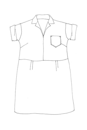 Factory line drawing: Merchant & Mills pattern