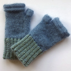 Fingerless Gloves: Merino & Mohair Silk