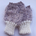 Fingerless Gloves: Merino & Fluffy Mohair Silk