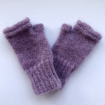 Fingerless Gloves: Merino & Mohair Silk