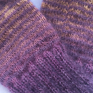 Fingerless Gloves: Merino & Mohair Silk