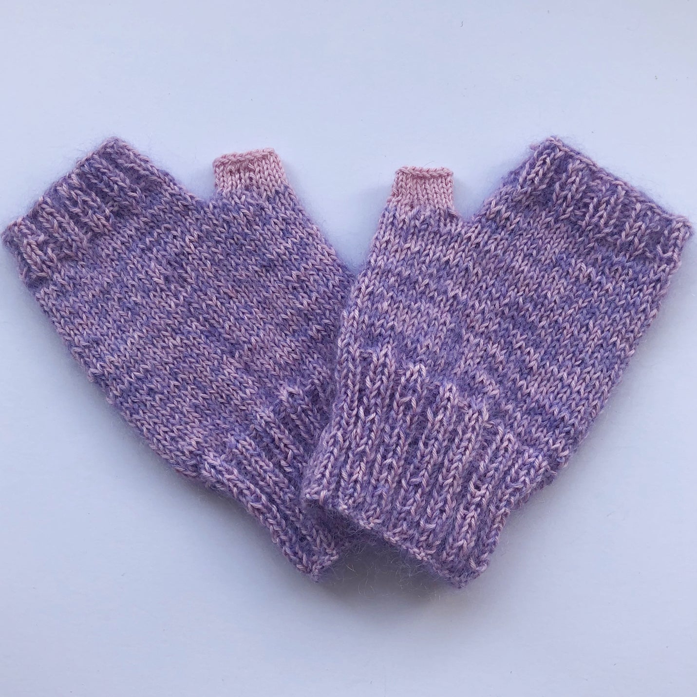 Fingerless Gloves: Cotton Silk & Mohair Silk