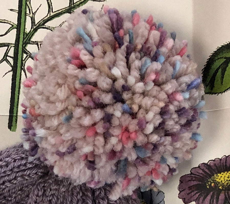 Winter Pom Pom hand-knitted Hat