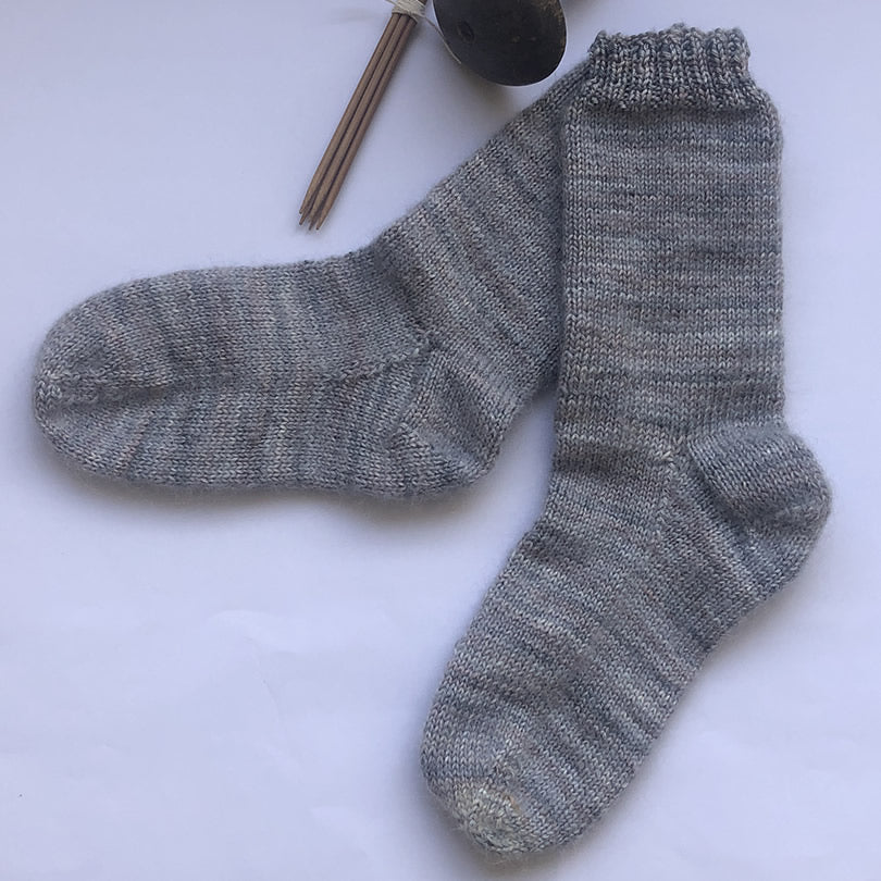 Rainbow through the Rain Hand-knitted Socks