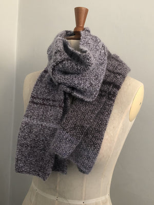 Soft silk & baby Suri Alpaca Wool Scarf in Lavender