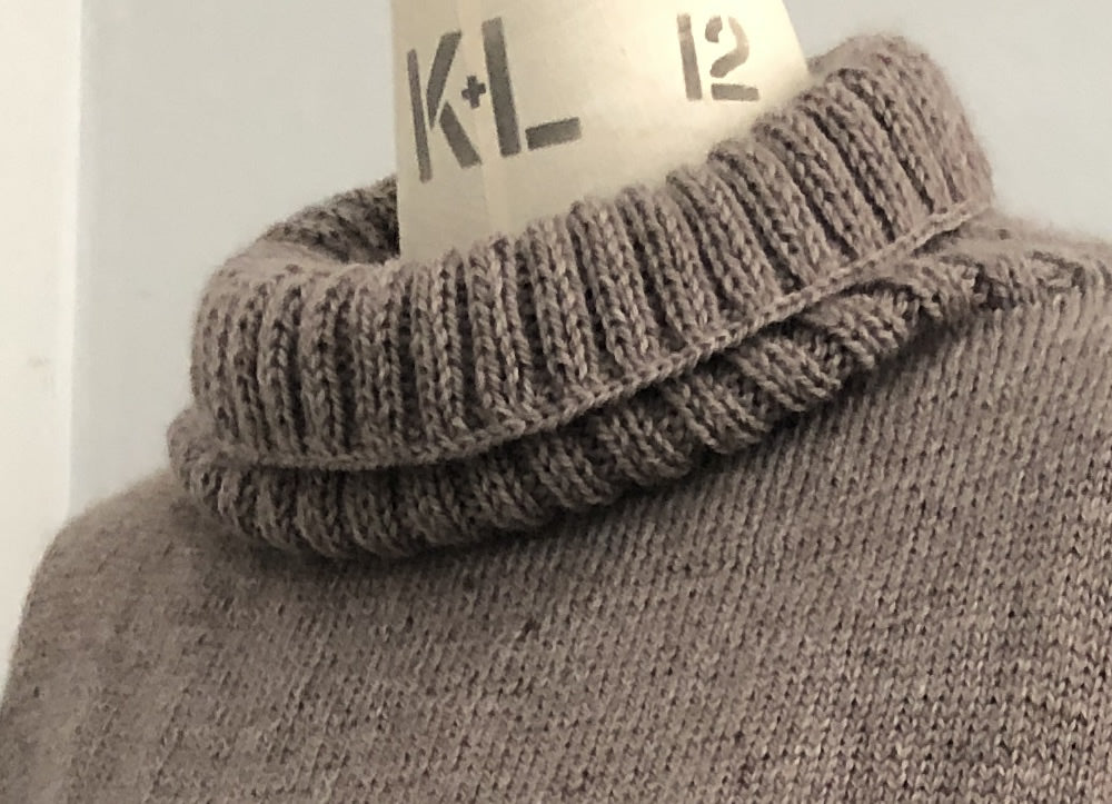 Hand-made lady's Polo Neck Jumper