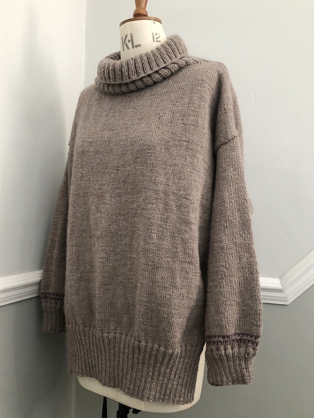 Hand-made lady's Polo Neck Jumper