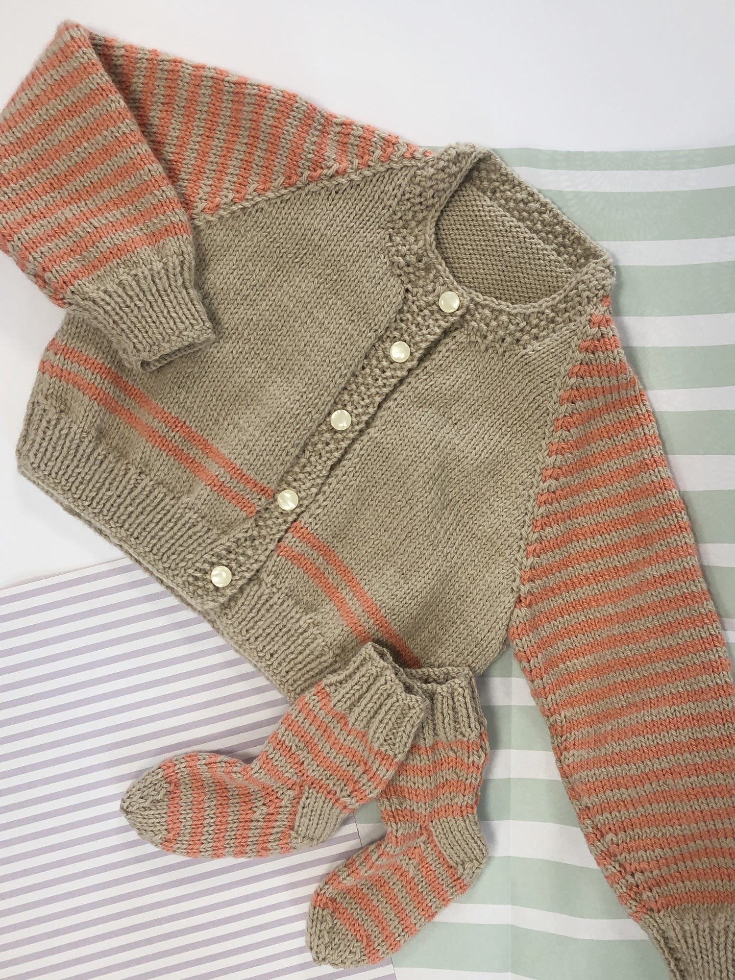 Baby cardigan and socks set