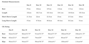 Trapeze sizes: Merchant & Mills pattern
