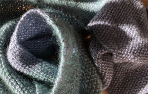 Moss stitch Silk & Alpaca Lightweight Scarf