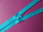 Nylon closed end Zip: 20cm Sky Blue