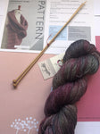 Scarf Knitting Kit - Gleem Lace Wool & Silk yarn