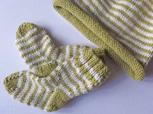 Baby Socks & Beanie Hats - Pistachio & Vanilla