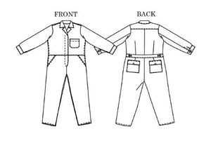 Thelma line drawing: Merchant & Mills pattern