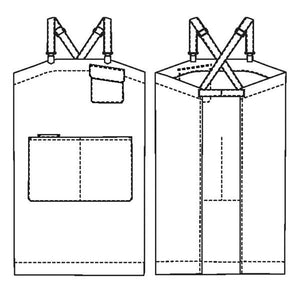 Victor line drawing: Merchant & Mills pattern