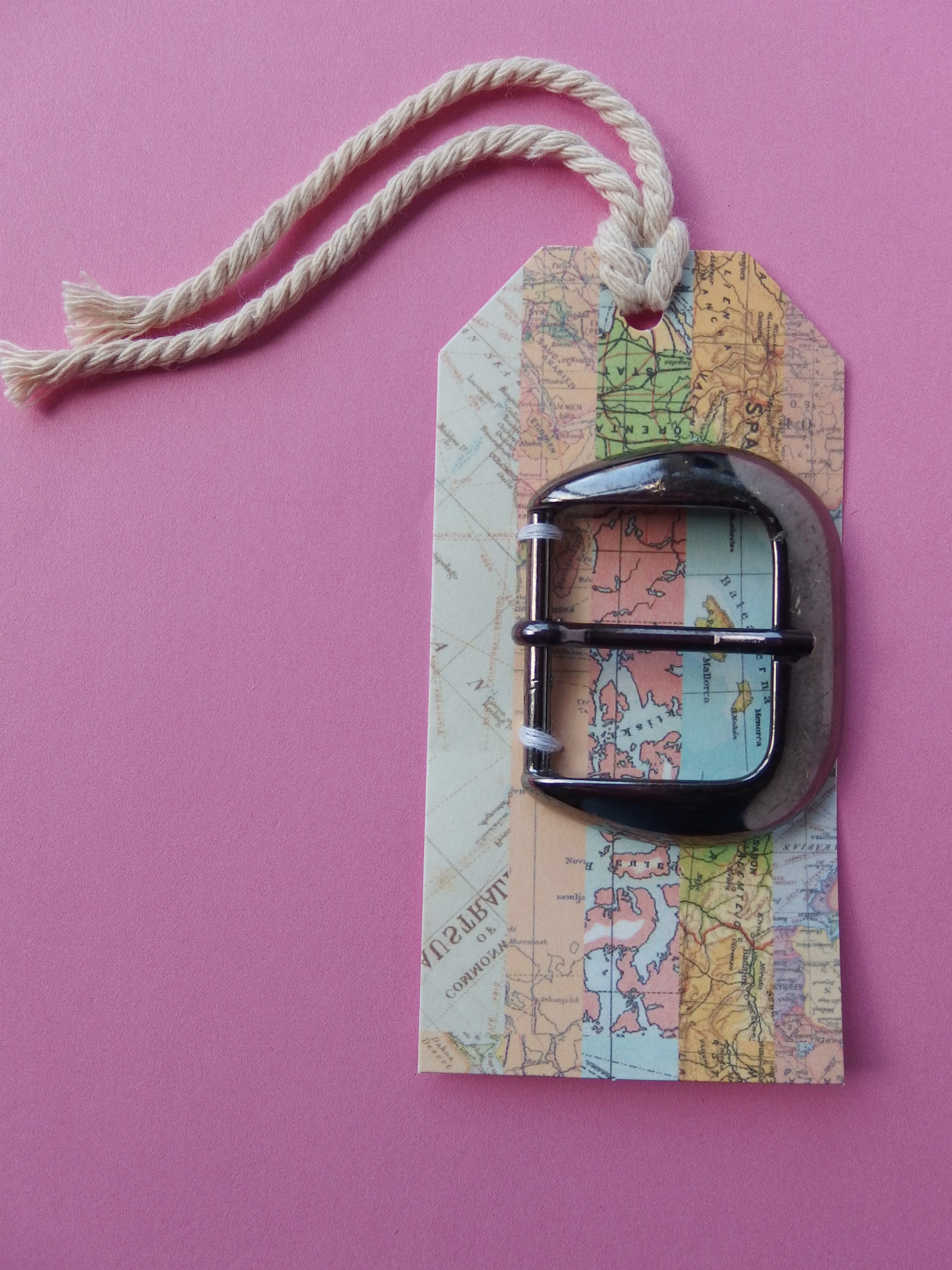 Vintage buckle: rectangular metal
