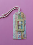 Vintage buckle: rectangular ivory