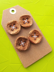 Vintage Buttons: wooden