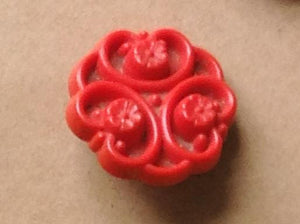 Vintage Buttons: Red