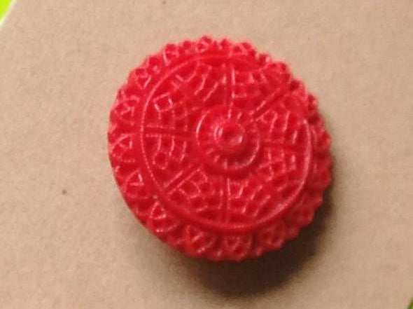 Vintage Buttons: Red