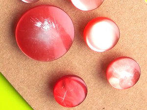 Vintage Buttons: red