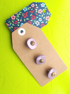 Vintage Buttons: Purple and Gold