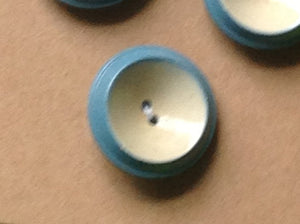 Vintage Buttons: blue and vanilla