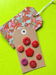 Vintage Buttons: red