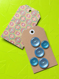 Vintage Buttons: blue
