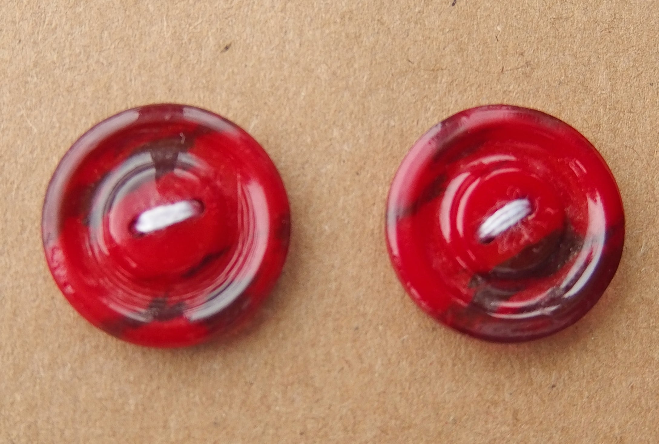 Vintage Buttons: red