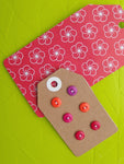 Vintage Buttons: mixed reds