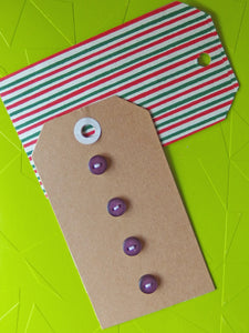 Vintage Buttons: Purple