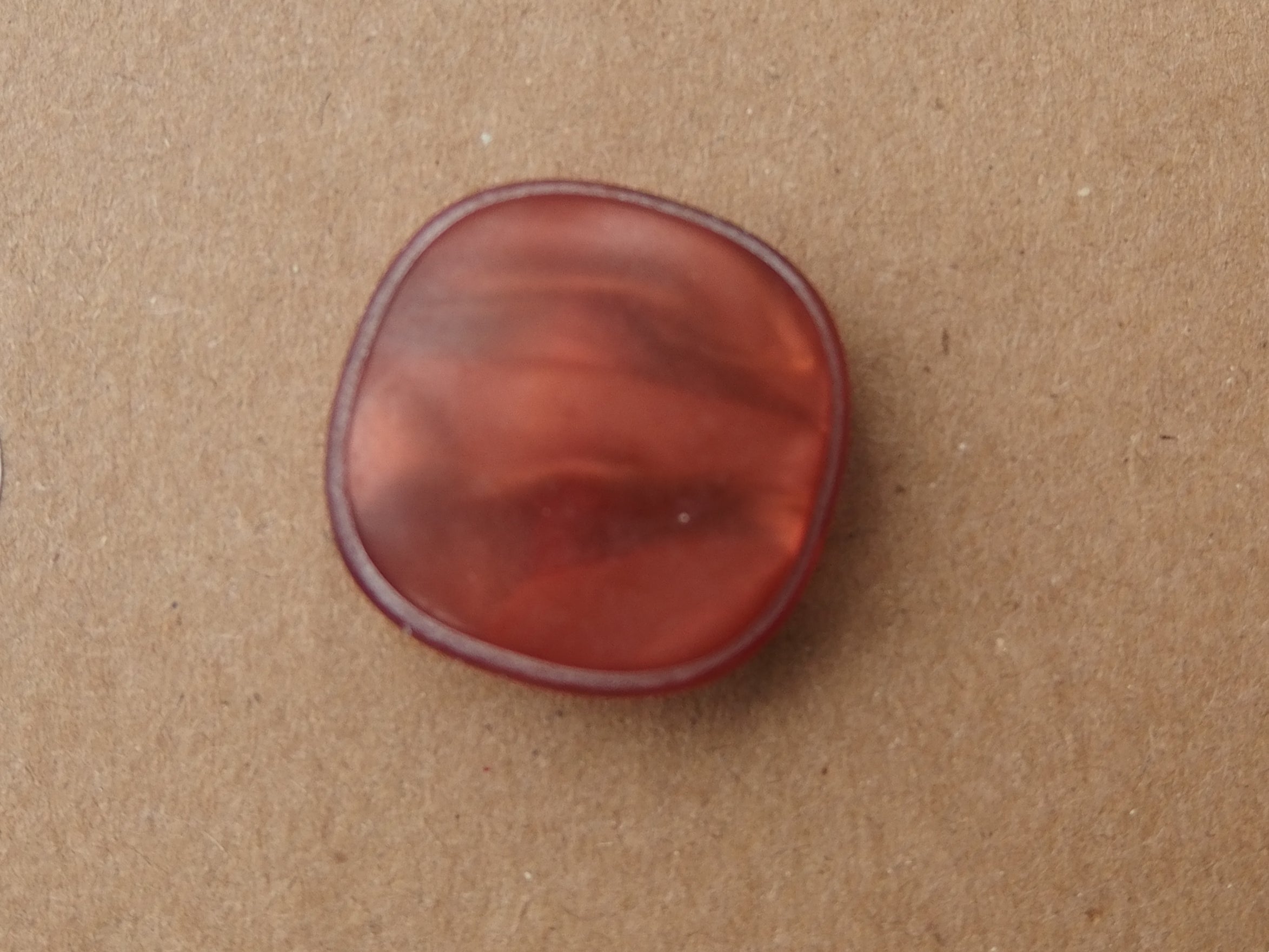 Vintage Buttons: Brown leather