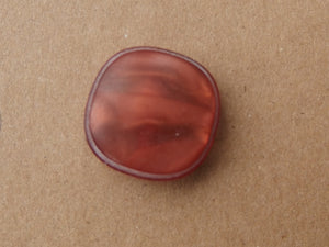 Vintage Buttons: Brown leather