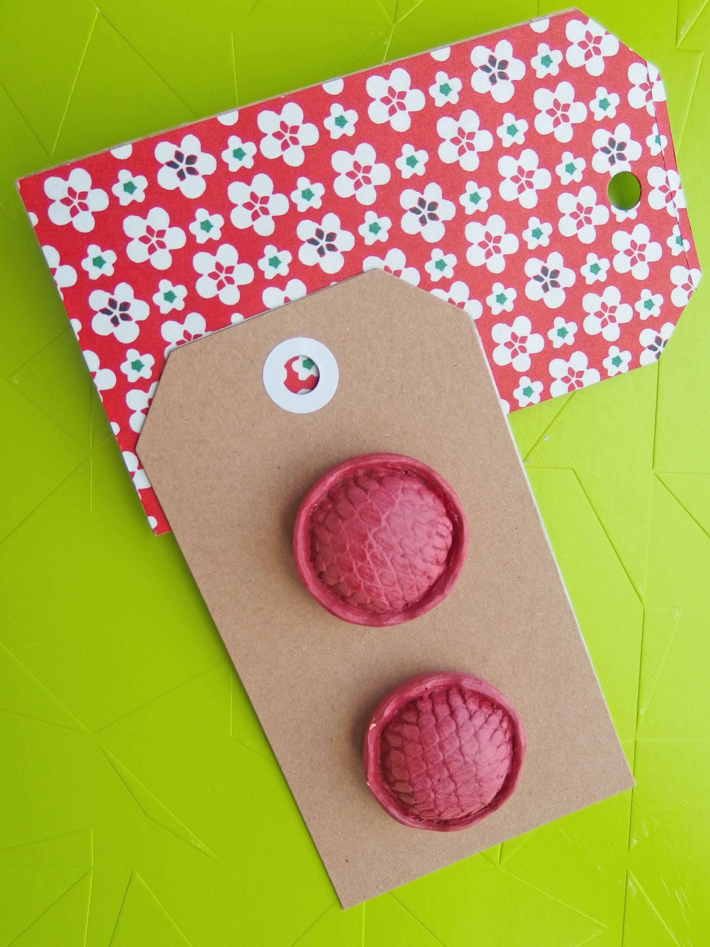 Vintage Button: Red