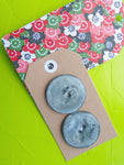 Vintage Buttons: Silver grey
