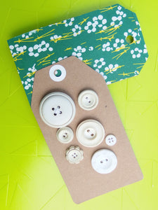 Vintage Buttons: White