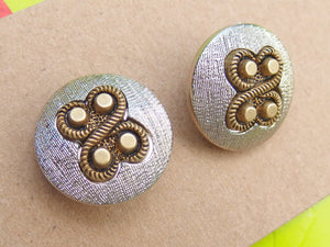 Vintage Buttons: Silver
