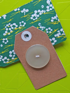 Vintage Buttons: Clear White