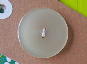 Vintage Buttons: Clear White