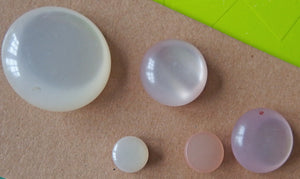 Vintage Buttons: Mixed Pearl Pink and White