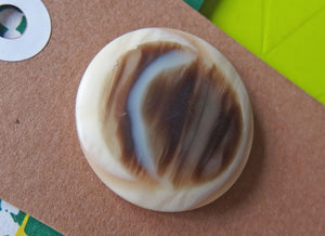 Vintage Buttons: Cream and Brown