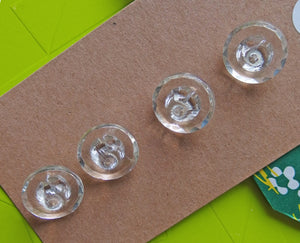 Vintage Buttons: Clear