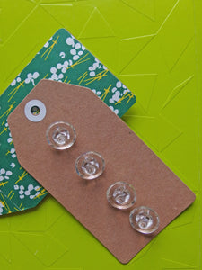 Vintage Buttons: Clear